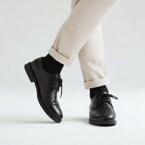 Belvedere Coronado Black Leather Oxfords Lace Up Dress Shoes Men’s 12D